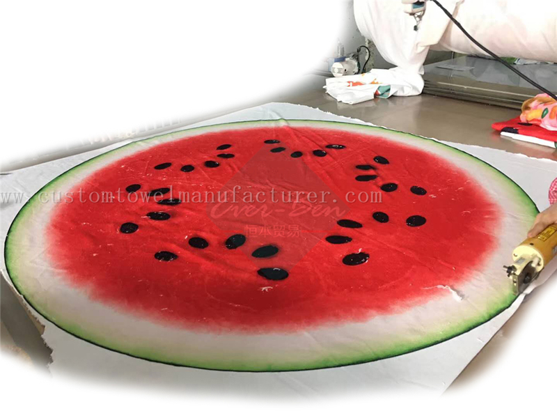 China Bulk Custom Beach Towel Manufacturer wholesale Custom watermelon Beach Towel Supplier
